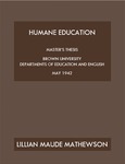 Humane Education by Lillian Maude Mathewson
